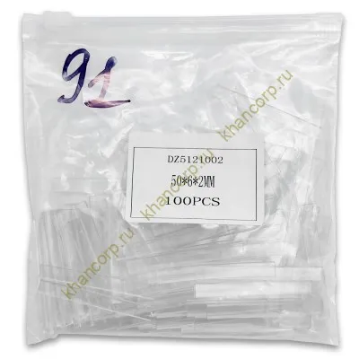 Прокладка FDA-91, полоска 50х6х2 мм, пакет 100 шт, ПВХ/прозрачный