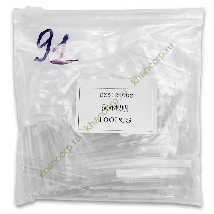 Прокладка FDA-91, полоска 50х6х2 мм, пакет 100 шт, ПВХ/прозрачный