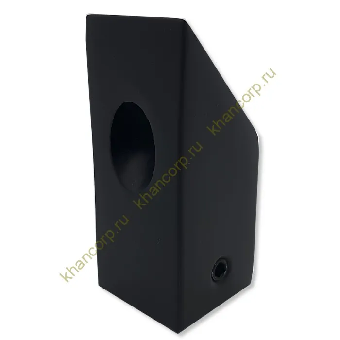 Крепление FDC-59 трубы 15х15 к стене 45°, нержавейка/черный