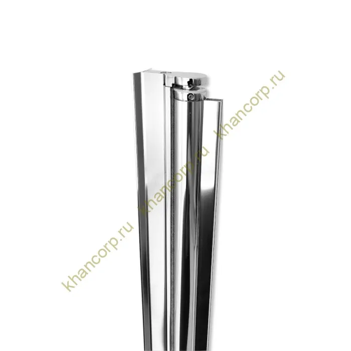 Петля Ника FDP-301 сплошная, высота 2000 мм, алюминий/хром