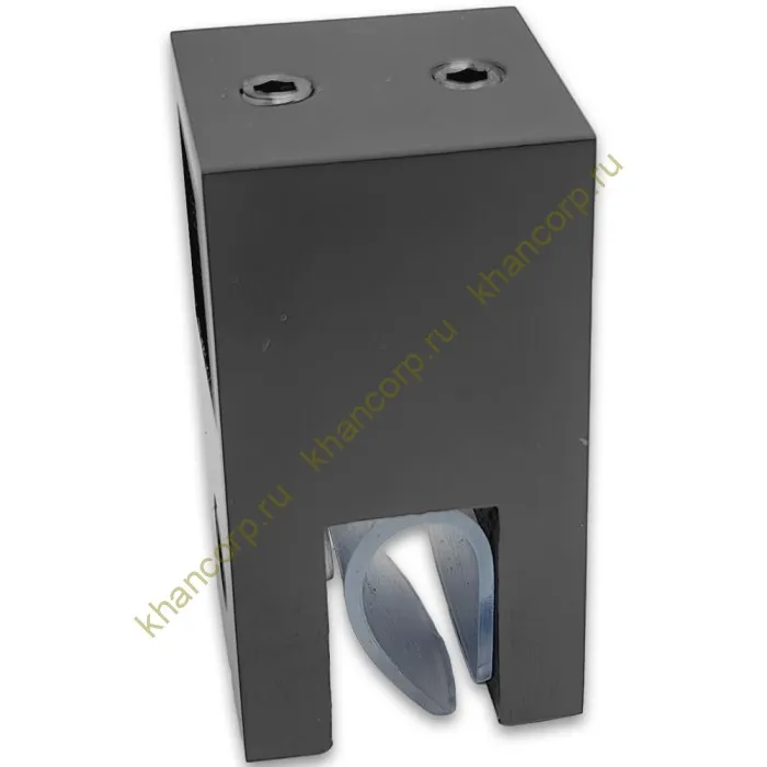 Держатель стекла FDC-53 сквозной 15х15, нержавейка/оружейная сталь