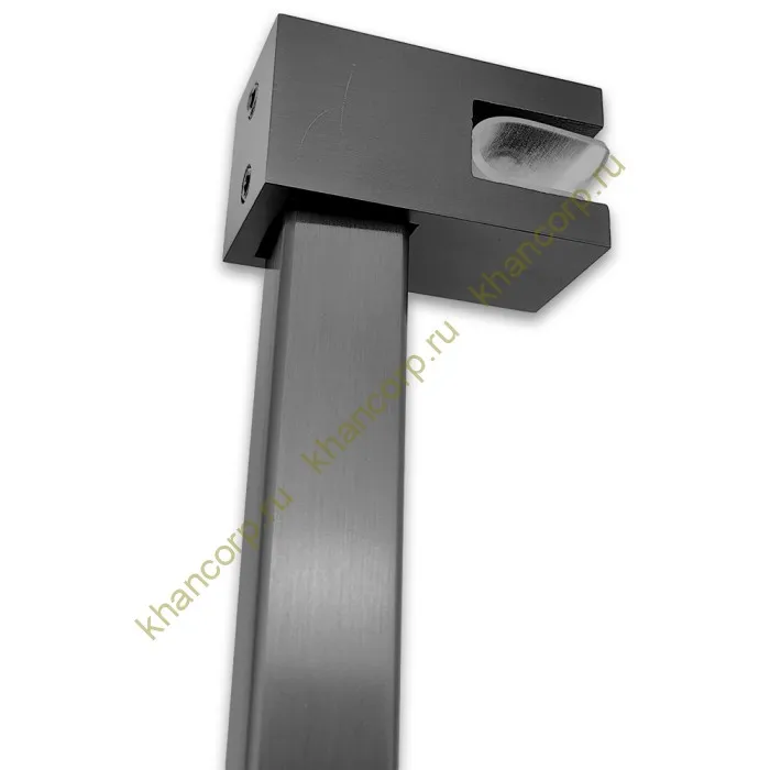 Держатель стекла FDC-53 сквозной 15х15, нержавейка/оружейная сталь