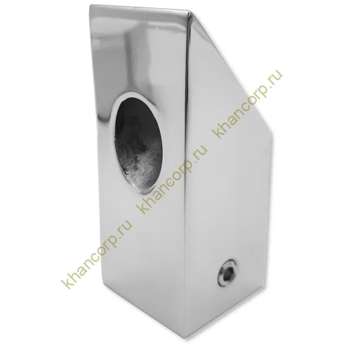 Крепление FDC-59 трубы 15х15 к стене 45°, нержавейка/полированный