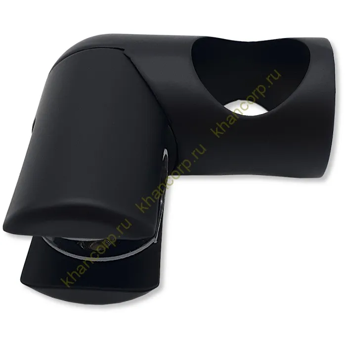 Держатель стекла FDC-23 трубы 19 сквозной 90°, латунь/черный