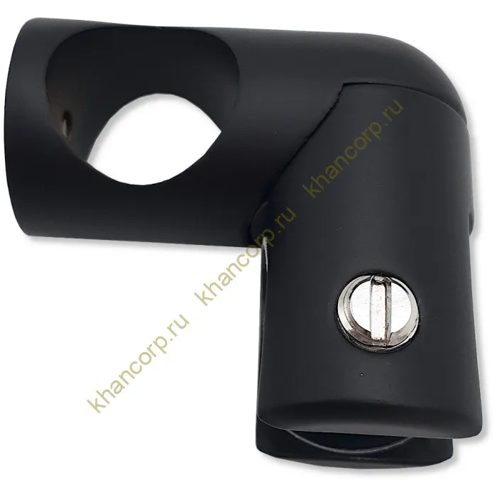 Держатель стекла FDC-23 трубы 19 сквозной 90°, латунь/черный