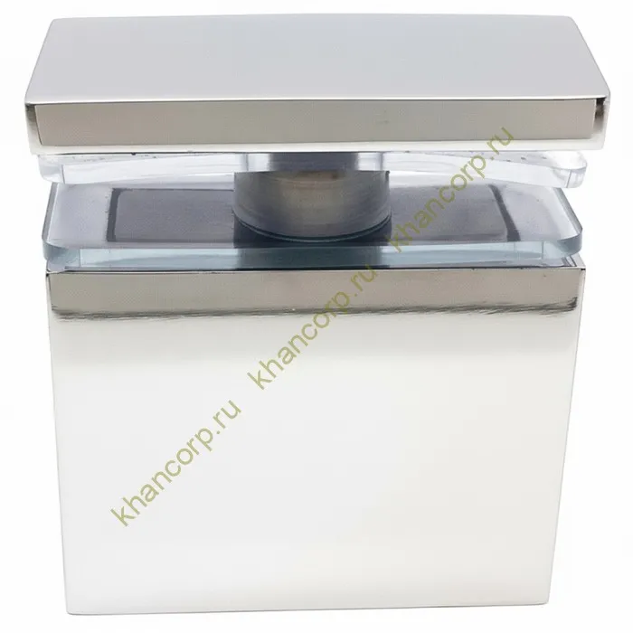 Крепление FDC-34 трубы 30х10 к стеклу, нержавейка/полированный