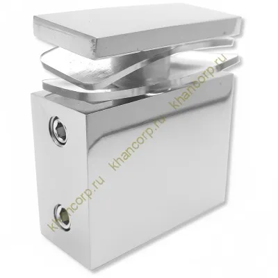 Крепление FDC-34 трубы 30х10 к стеклу, нержавейка/полированный