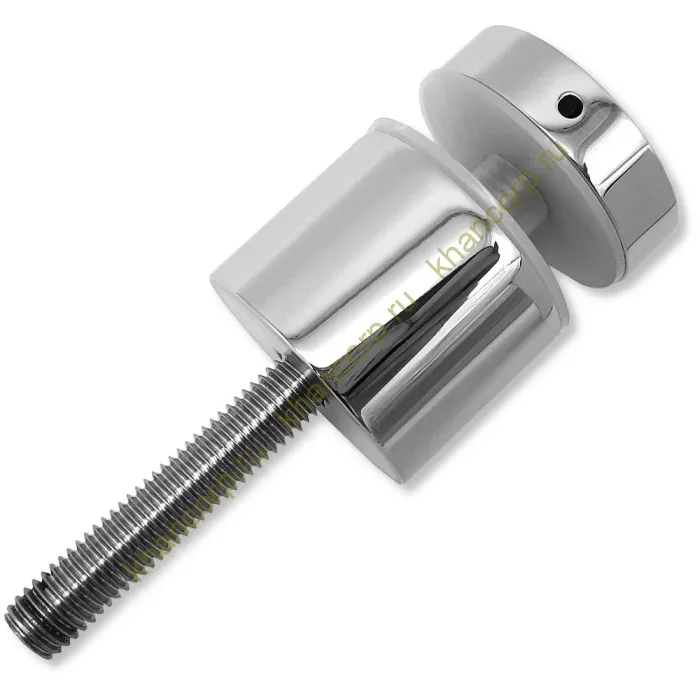 Стеклодержатель FKK-42, 10х30 мм Ø40 мм М10x1.5 для стекла, нержавейка/полированный