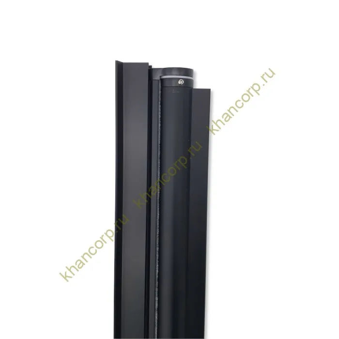 Петля Ника FDP-301 сплошная, высота 2000 мм, алюминий/черный