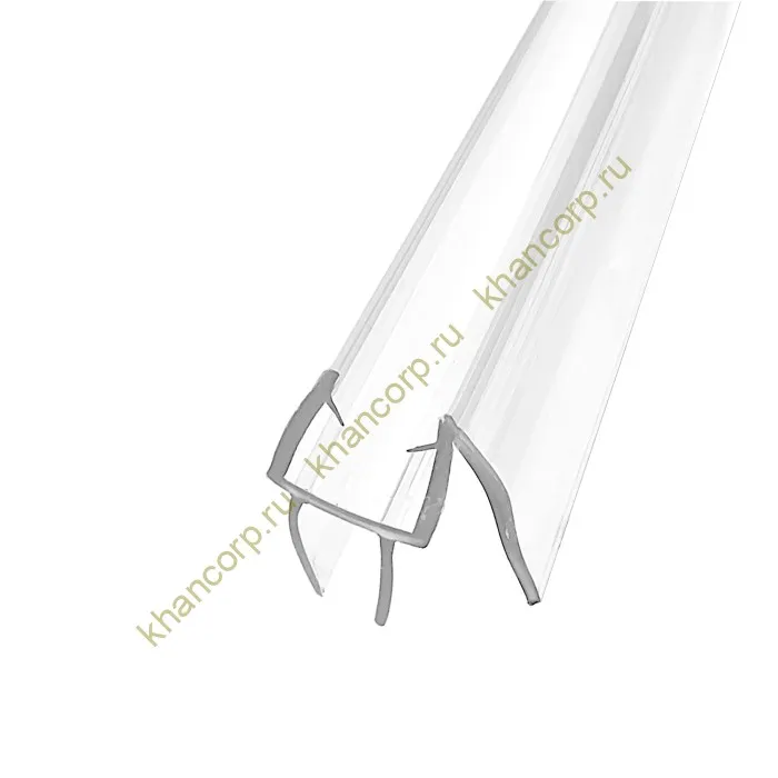 Уплотнитель ПРЕМИУМ нижний прозрачный 2.2 м под стекло 8 мм FDPP-406.8