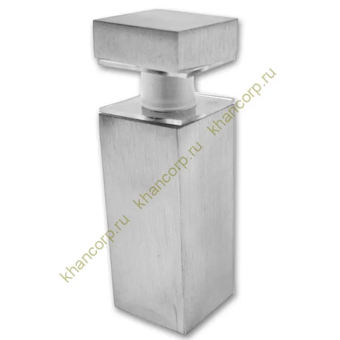 Крепление FDC-54 трубы 15х15 к стеклу, нержавейка/матовый