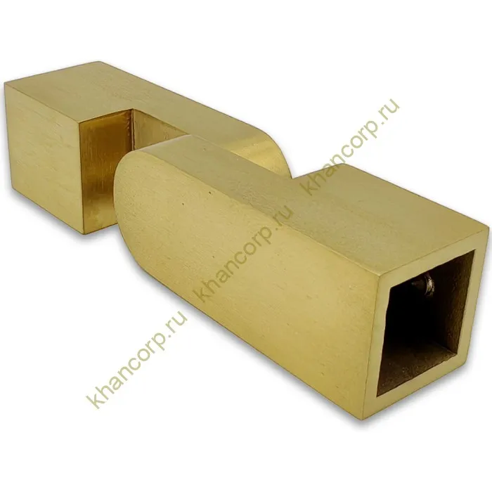 Соединитель FDC-57 трубы 15х15 регулируемый 90°-180°, нержавейка/брашированное золото