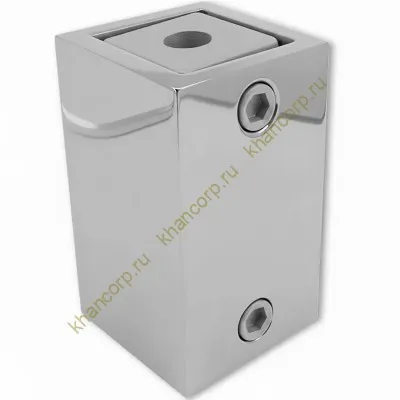 Крепление FDC-60 трубы 15х15 к стене, нержавейка/полированный