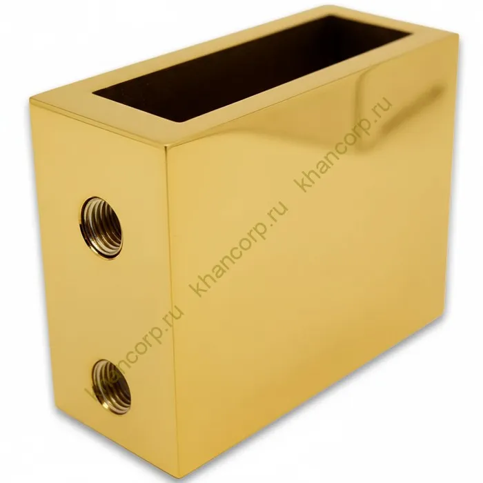 Крепление FDC-30 трубы 30х10 к стене, нержавейка/золото