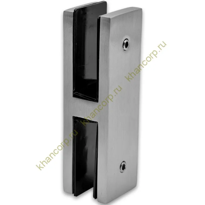 Крепление FKK-204, 98х30 мм стекло-стекло 180°, нержавейка/матовый