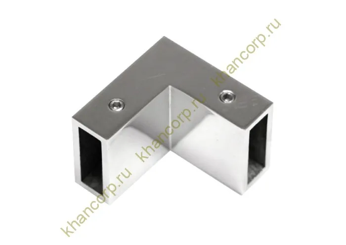 Соединитель FDC-32 трубы 30х10 угловой 90° вертикальный, нержавейка/полированный