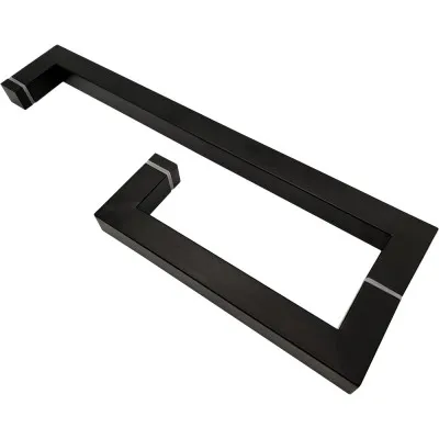 Ручка скоба FDR-72, 25x25x200x400х1.0 мм, нержавейка/черный