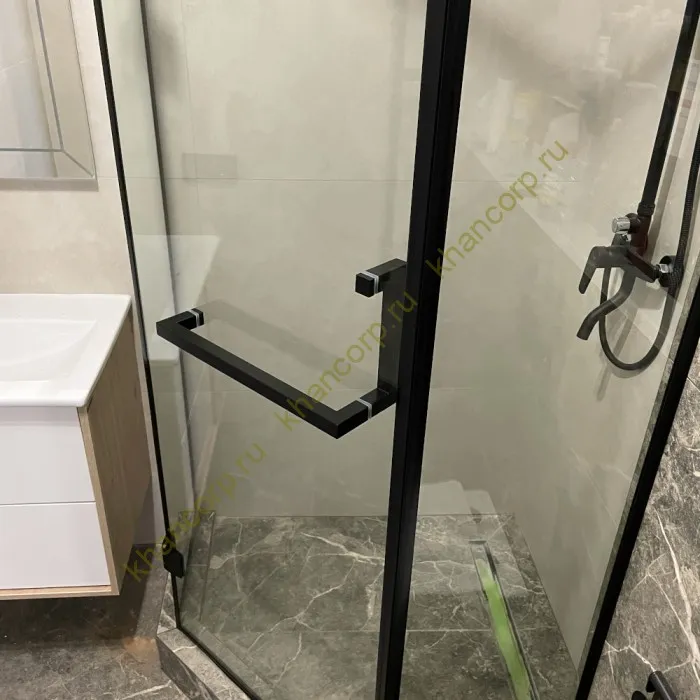 Ручка скоба FDR-72, 25x25x200x400х1.0 мм, нержавейка/черный