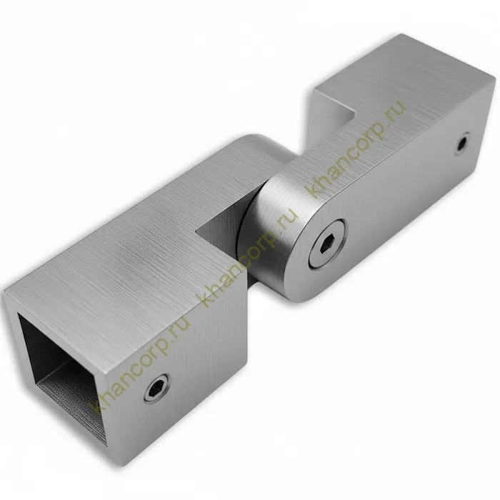 Соединитель FDC-57 трубы 15х15 регулируемый 90°-180°, нержавейка/матовый