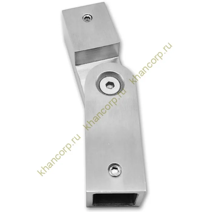 Соединитель FDC-57 трубы 15х15 регулируемый 90°-180°, нержавейка/матовый