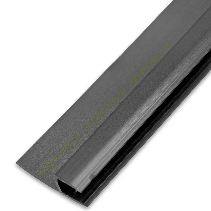 Уплотнитель ПРЕМИУМ Ч-образный серый 2.5 м, ус 18 мм под стекло 8 мм FDPP-412.8