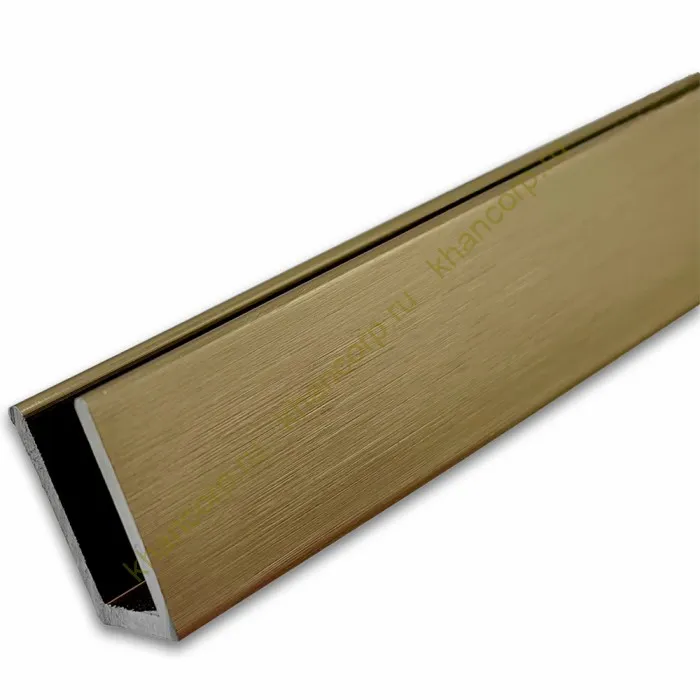 Профиль для стекла FDPA-51.3, 19х12х1,75, длина 3 м, алюминий/бронза 