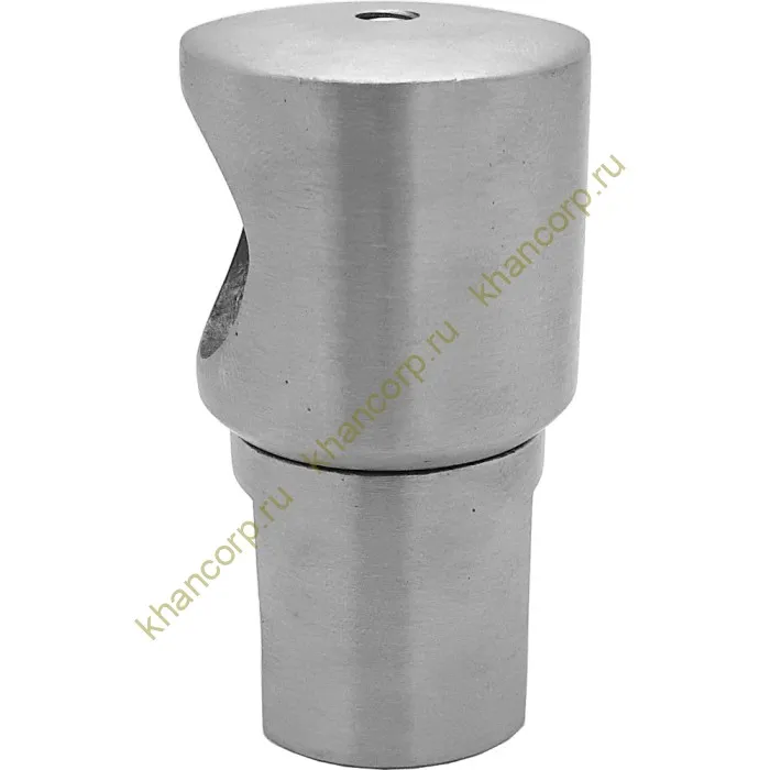 Держатель стекла FDC-12 трубы 19 торцевой 0°-360°, нержавейка/матовый