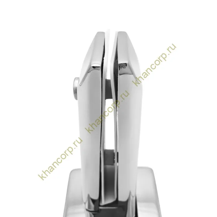 Стойка FOS-05 для стекла напольная 90х190 мм со сверлением, нержавейка/полированный