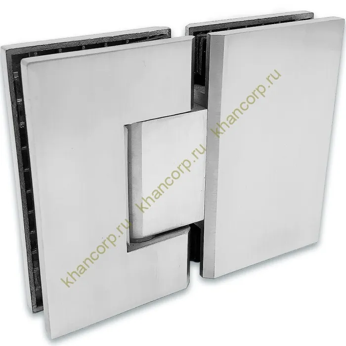 Петля Альфа α FDP-12 стекло-стекло 180˚, нержавейка/матовый