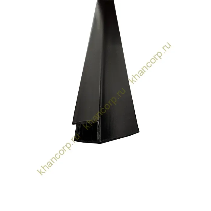 Уплотнитель ПРЕМИУМ Ч-образный черный 2.5 м, ус 18 мм под стекло 8 мм FDPP-412.8