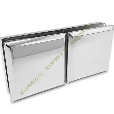 Коннектор Бета β FDK-26 стекло-стекло 180˚, нержавейка/хром