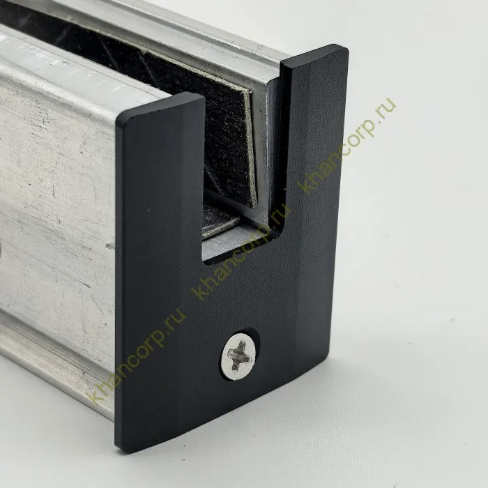 Заглушка торцевая FKP-402 для зажимного профиля, алюминий/черный