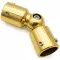 Соединитель FDC-13 трубы 19 90°-180°, латунь/золото