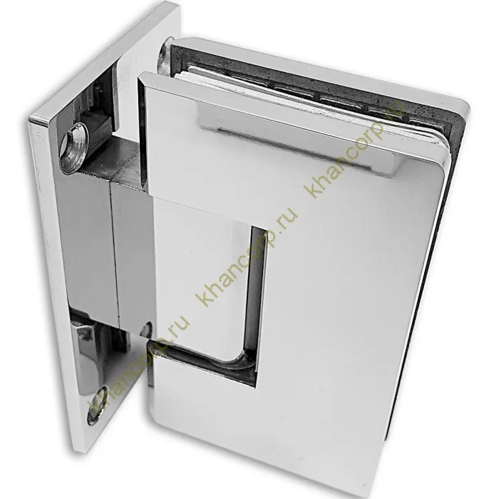 Петля Альфа α FDP-11 стена-стекло с центральным креплением, нержавейка/полированный