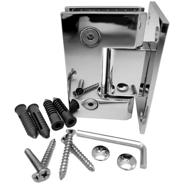 Петля Альфа α FDP-11 стена-стекло с центральным креплением, нержавейка/полированный