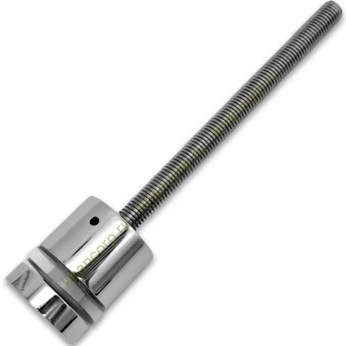 Стеклодержатель FKK-42.1, 10х30 мм Ø40 мм М12x1.75 для стекла, нержавейка/полированный