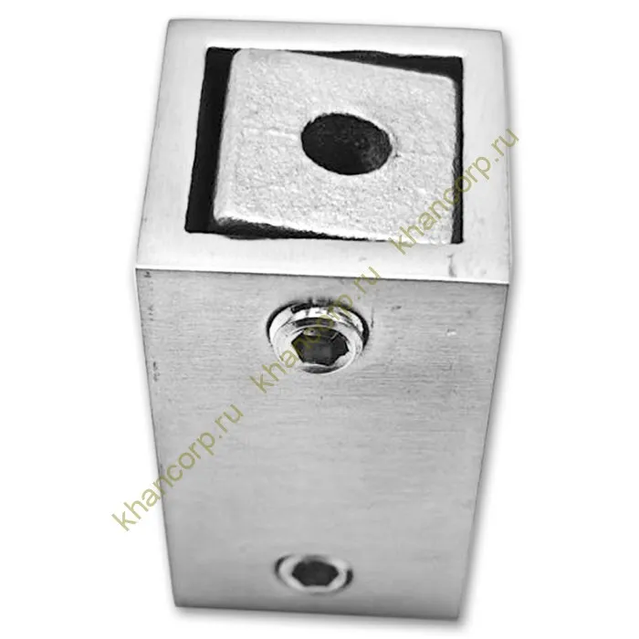 Крепление FDC-60 трубы 15х15 к стене, нержавейка/матовый