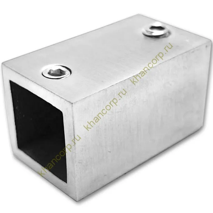 Крепление FDC-60 трубы 15х15 к стене, нержавейка/матовый