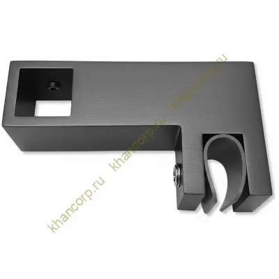 Держатель стекла FDC-55 сквозной 15х15 горизонтальный, нержавейка/оружейная сталь