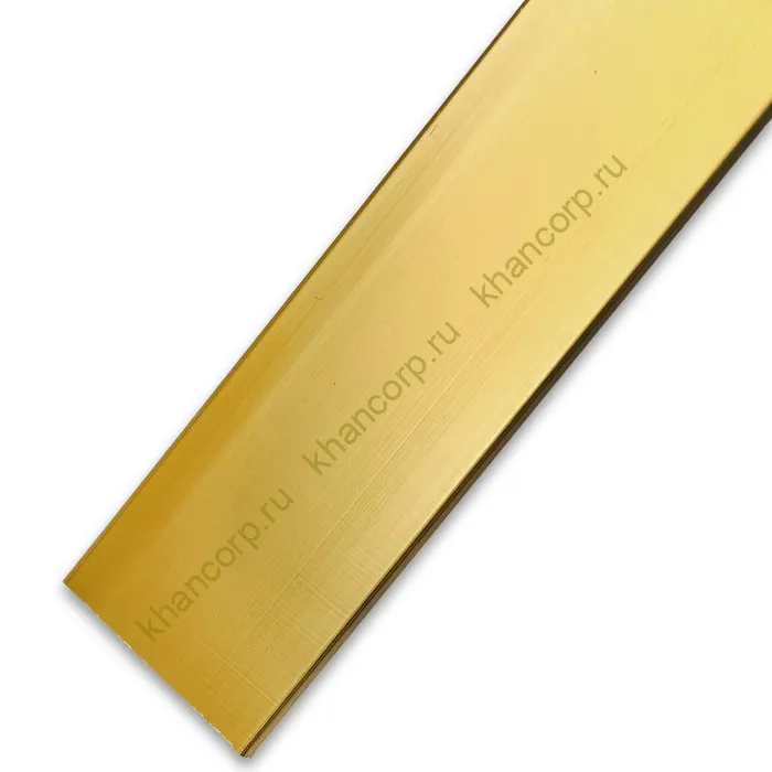 Планка FDPA-79.3 для имитации лофт перегородок 1,7х18х3000 мм самоклеющаяся, алюминий/золото
