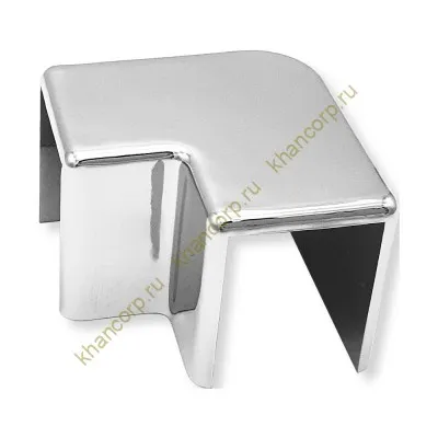 Уголок FDPA-513 стыковочный 19х13х2 мм для опорного профиля, пластик/хром