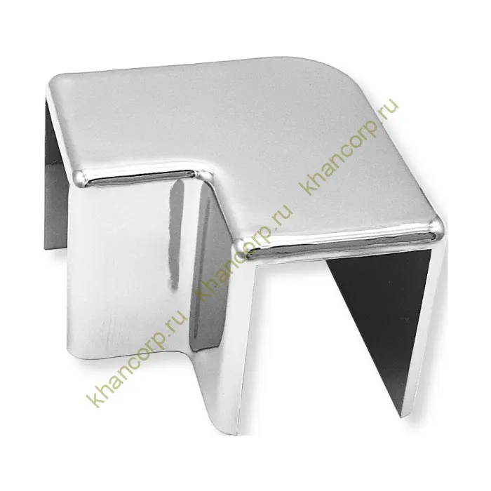 Уголок FDPA-513 стыковочный 19х13х2 мм для опорного профиля, пластик/хром