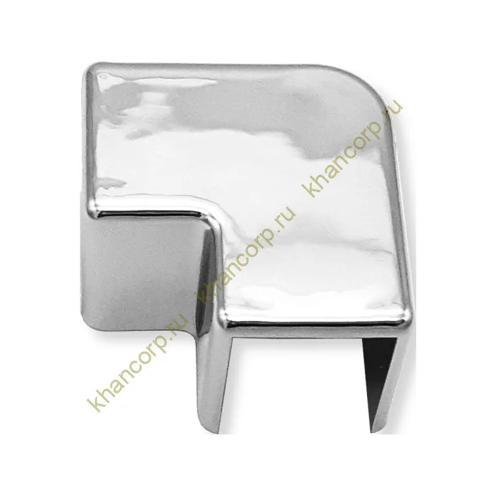 Уголок FDPA-513 стыковочный 19х13х2 мм для опорного профиля, пластик/хром