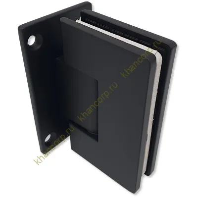 Петля Альфа α FDP-11 стена-стекло с центральным креплением, нержавейка/черный