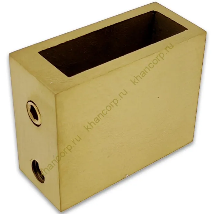 Крепление FDC-30 трубы 30х10 к стене, нержавейка/брашированное золото