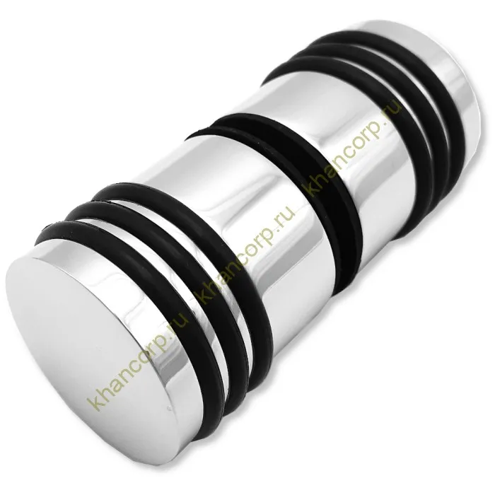 Ручка кноб Йота FDR-141 с одним резиновым торцом, латунь/хром