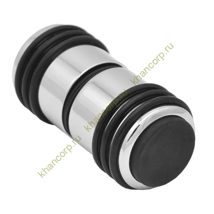 Ручка кноб Йота FDR-141 с одним резиновым торцом, латунь/хром