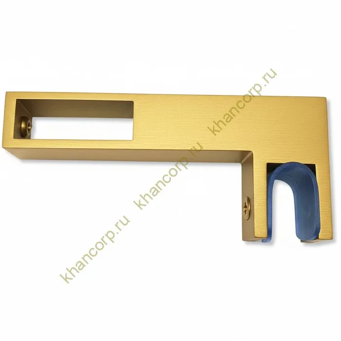 Держатель стекла FDC-35 сквозной 30х10 горизонтальный, нержавейка/брашированное золото