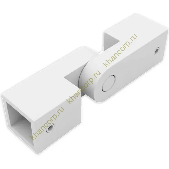 Соединитель FDC-57 трубы 15х15 регулируемый 90°-180°, нержавейка/белый