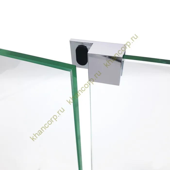 Дверной стопор FDA-05R правый 180˚ к стеклу латунь/хром